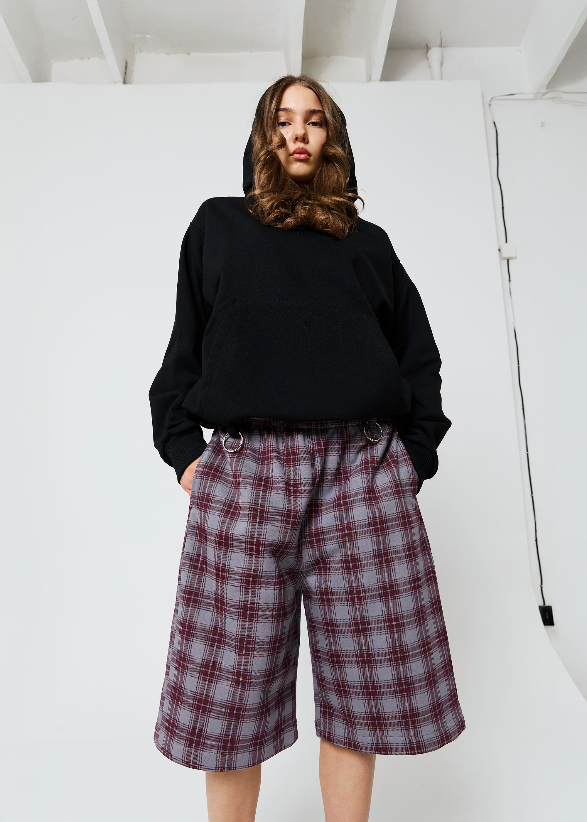 BUBBLE tartan shorts