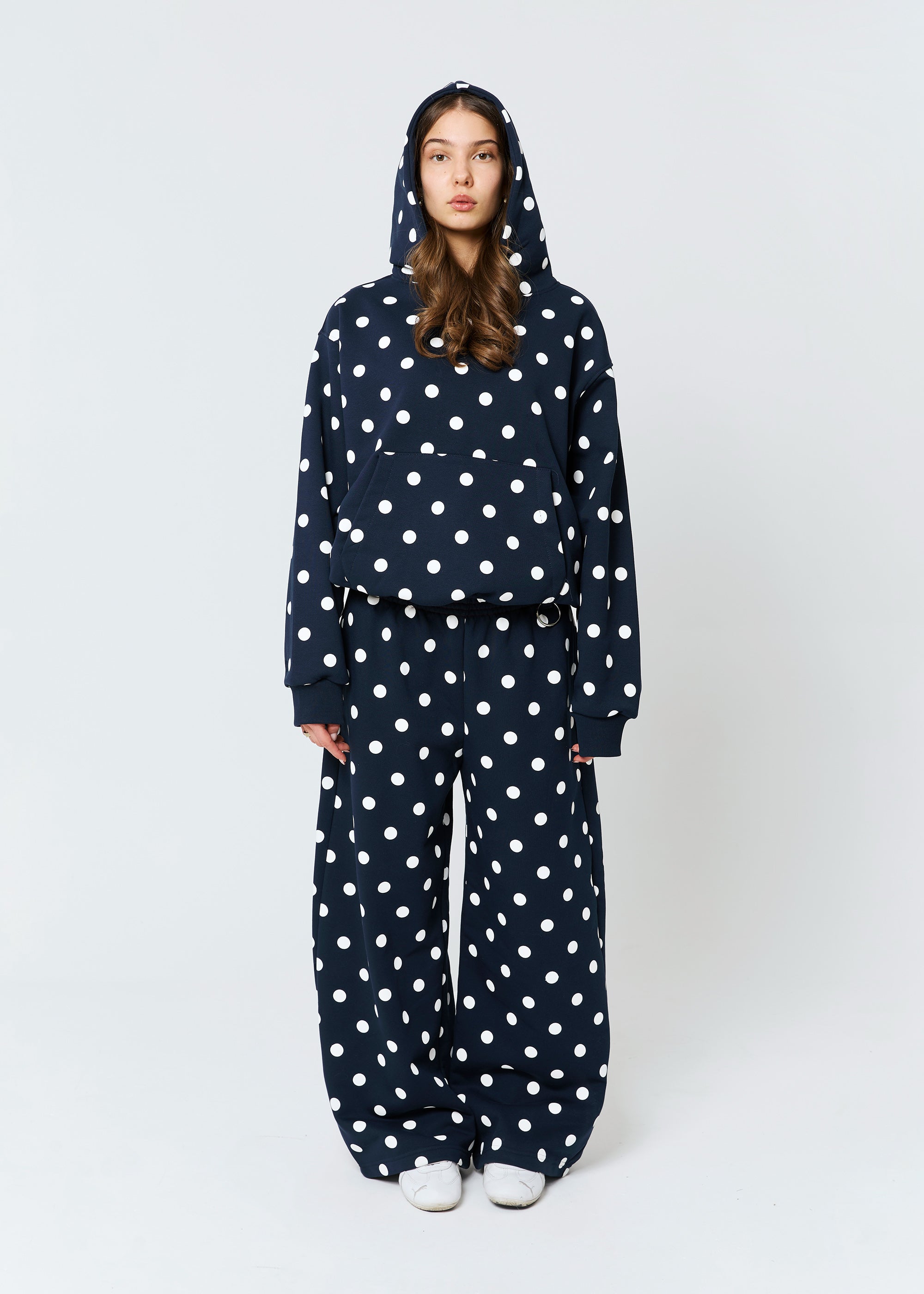 POLKA DOT navy sweatpants