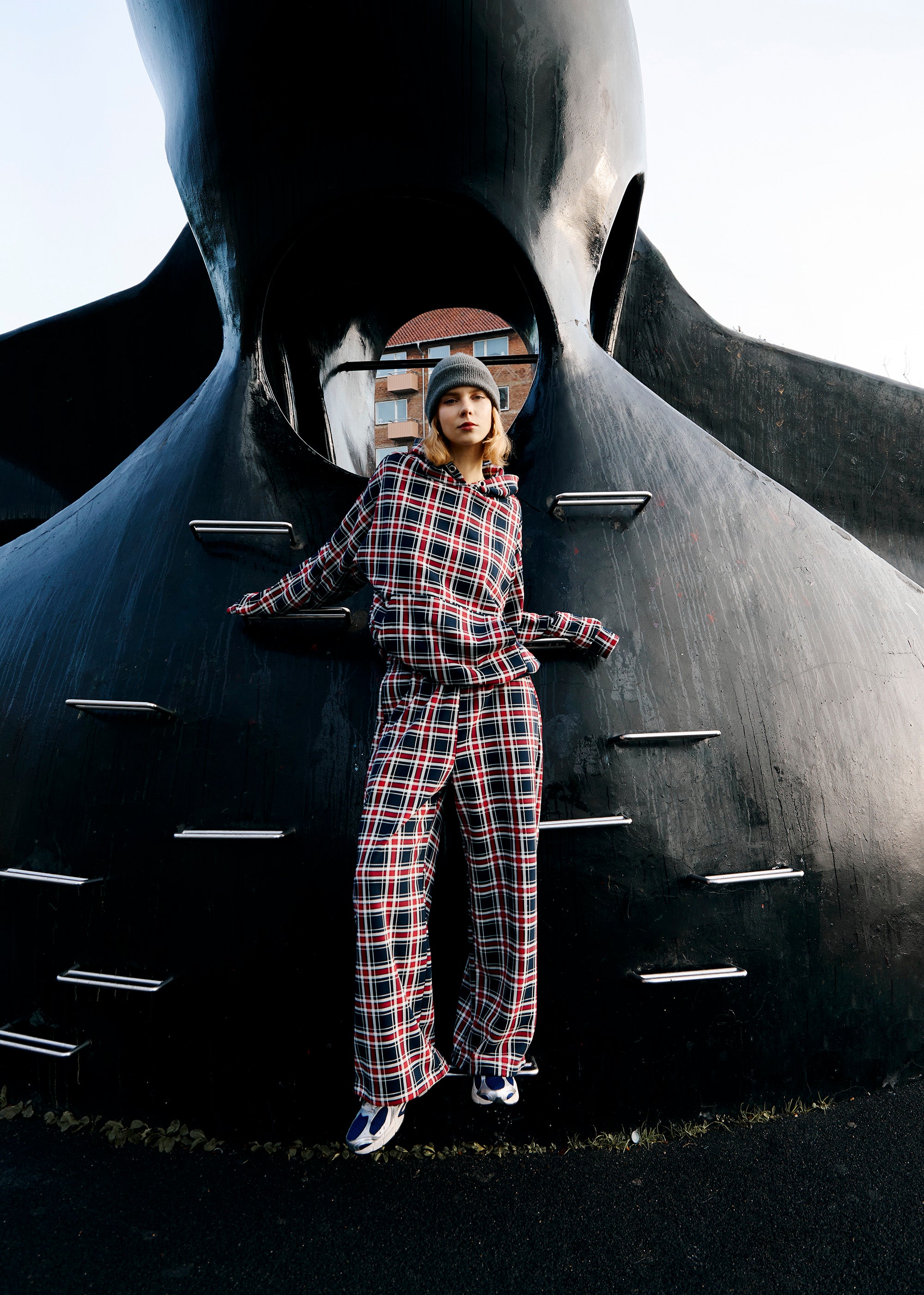 BASIC & BUBBLE TARTAN NAVY set