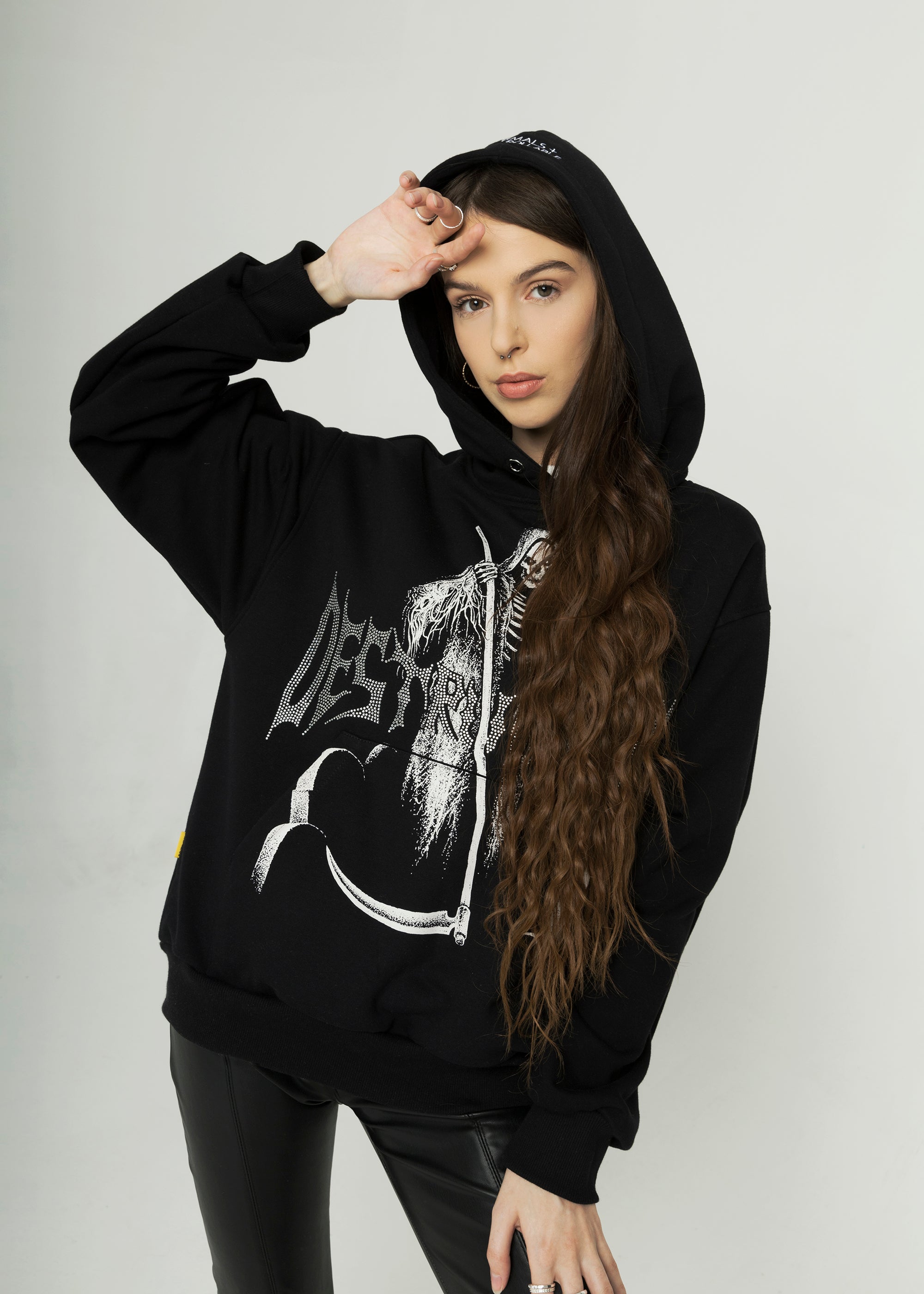 SAMPLE DESTRUCTION black hoodie