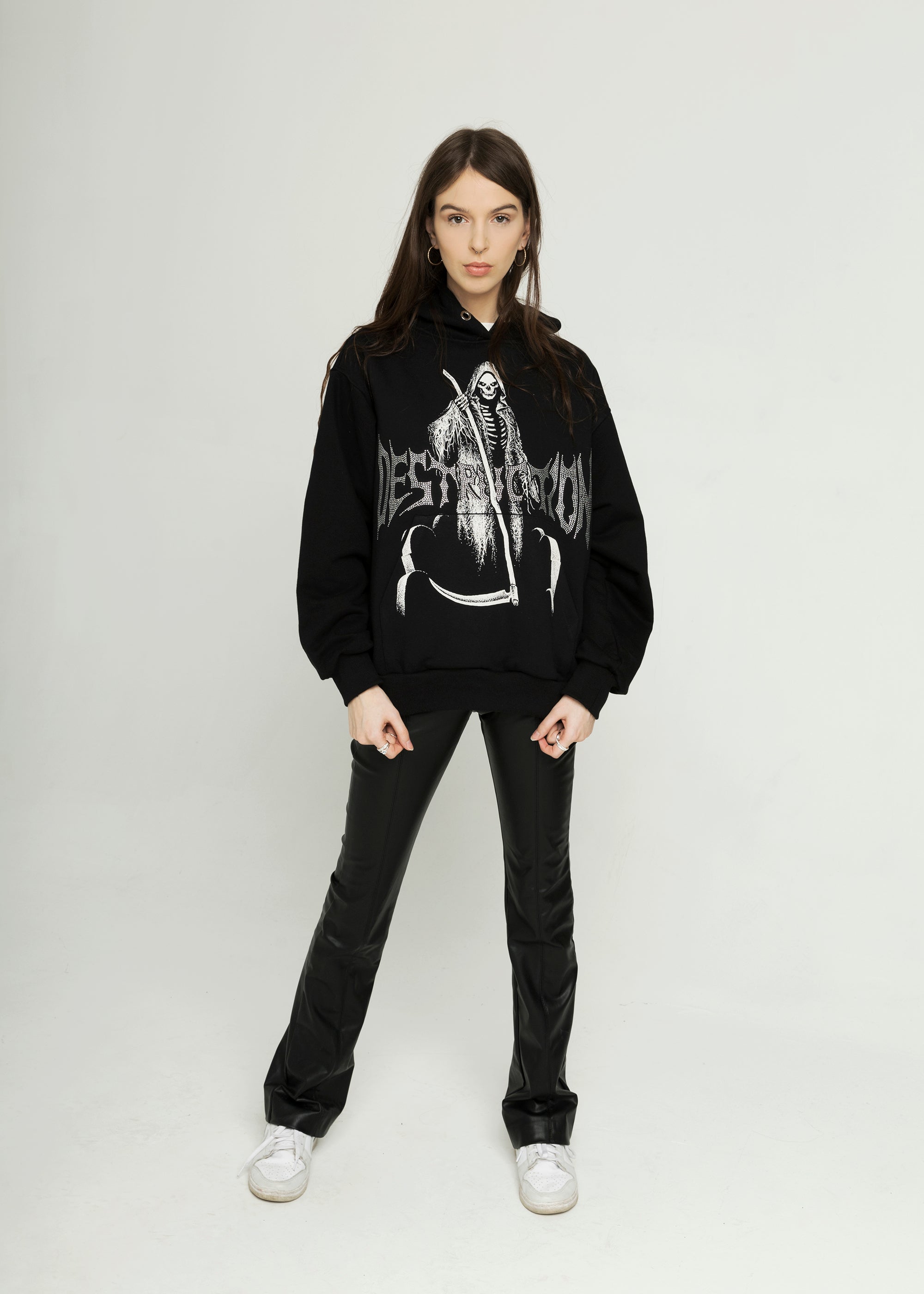 SAMPLE DESTRUCTION black hoodie
