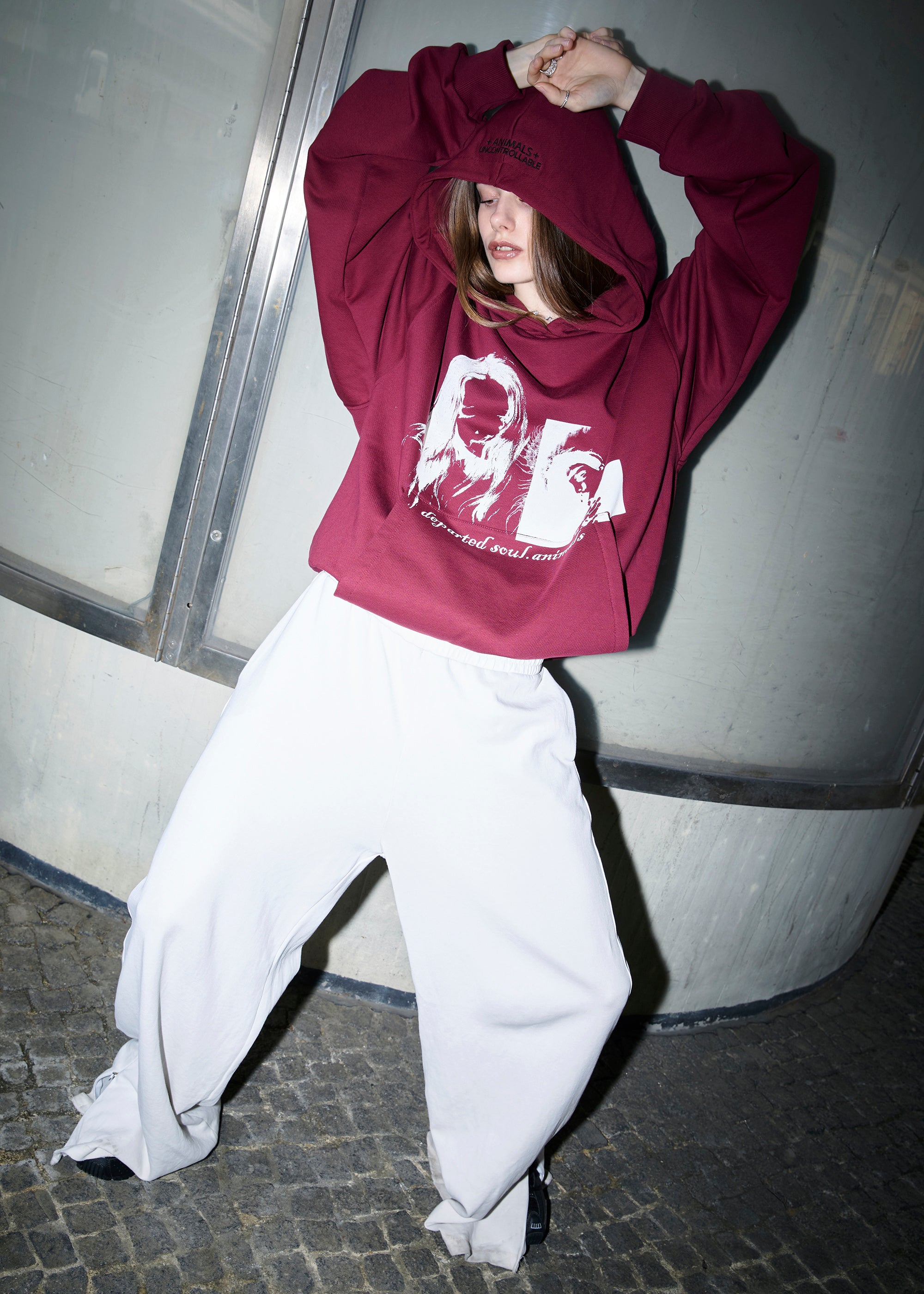 SOUL burgundy hoodie