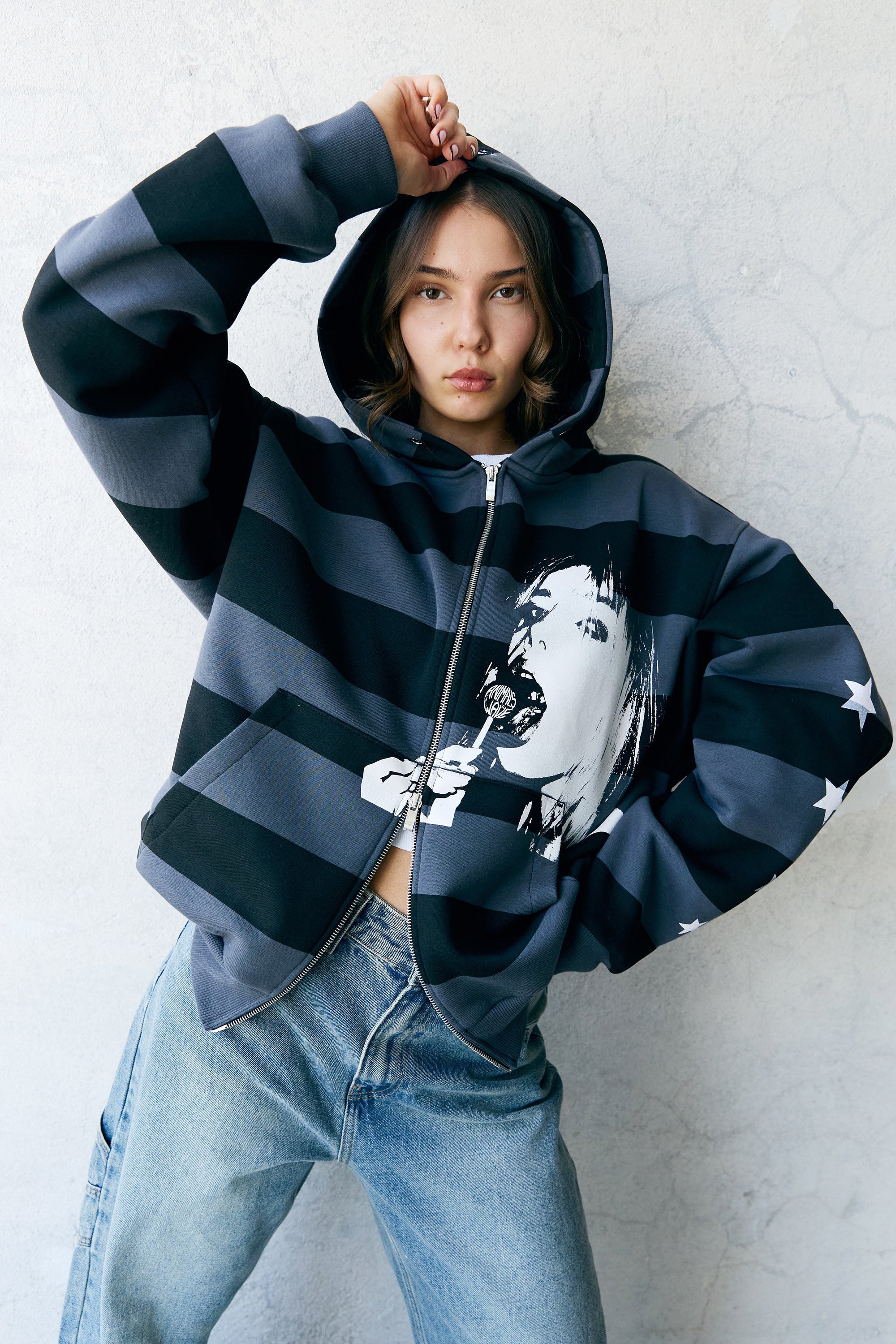 LOLLIPOP zipped hoodie