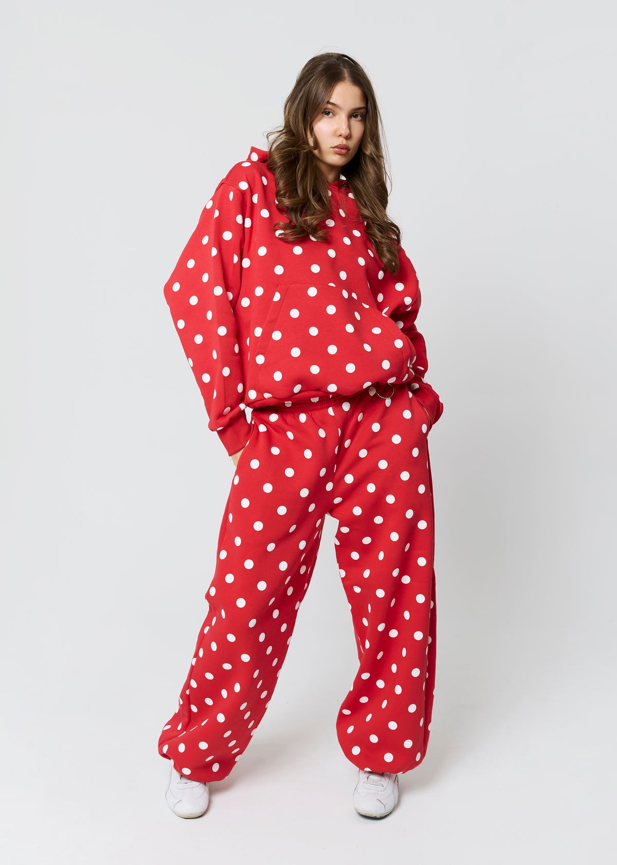 POLKA DOT red hoodie