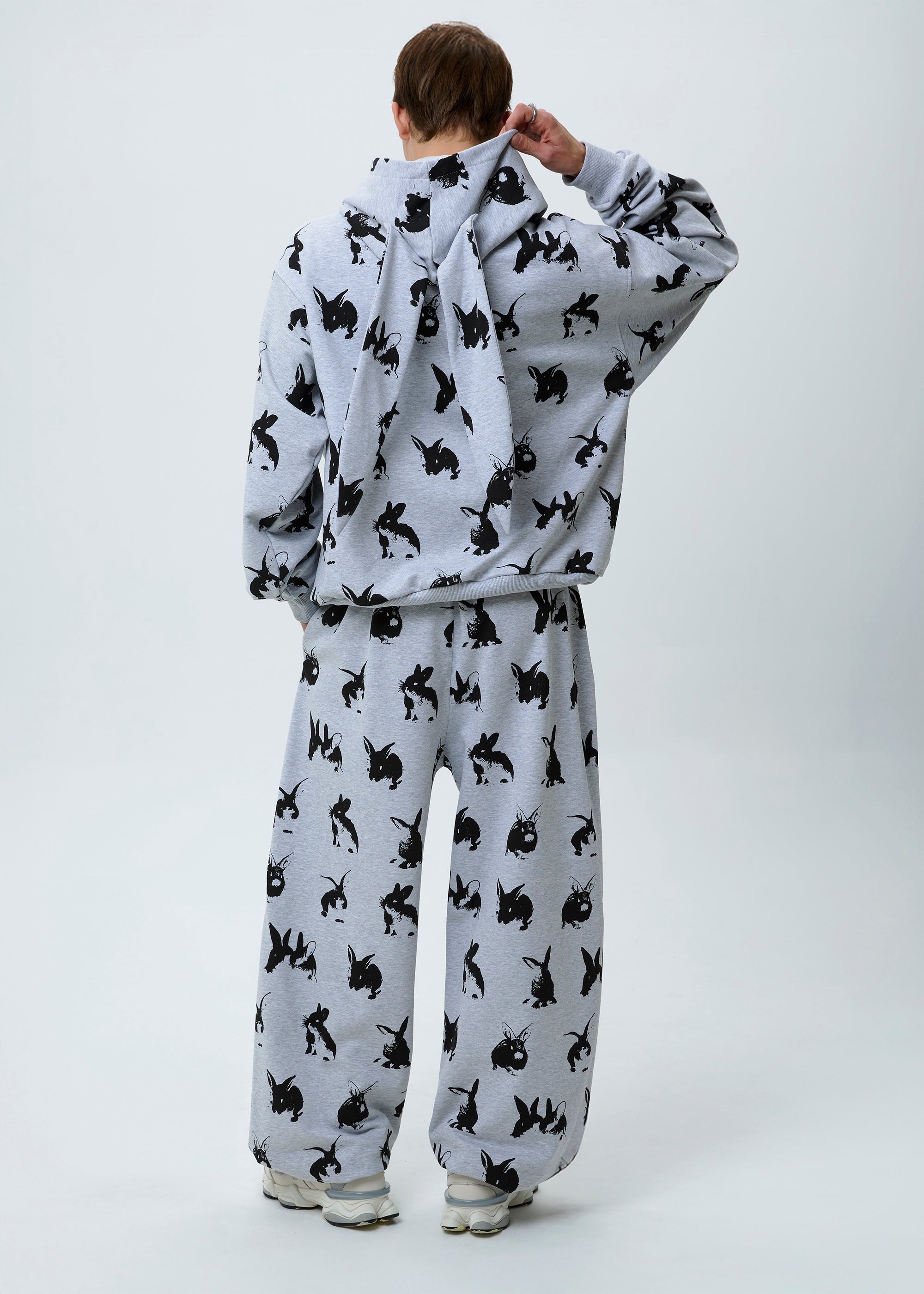 BASIC & BUBBLE RABBIT grey set