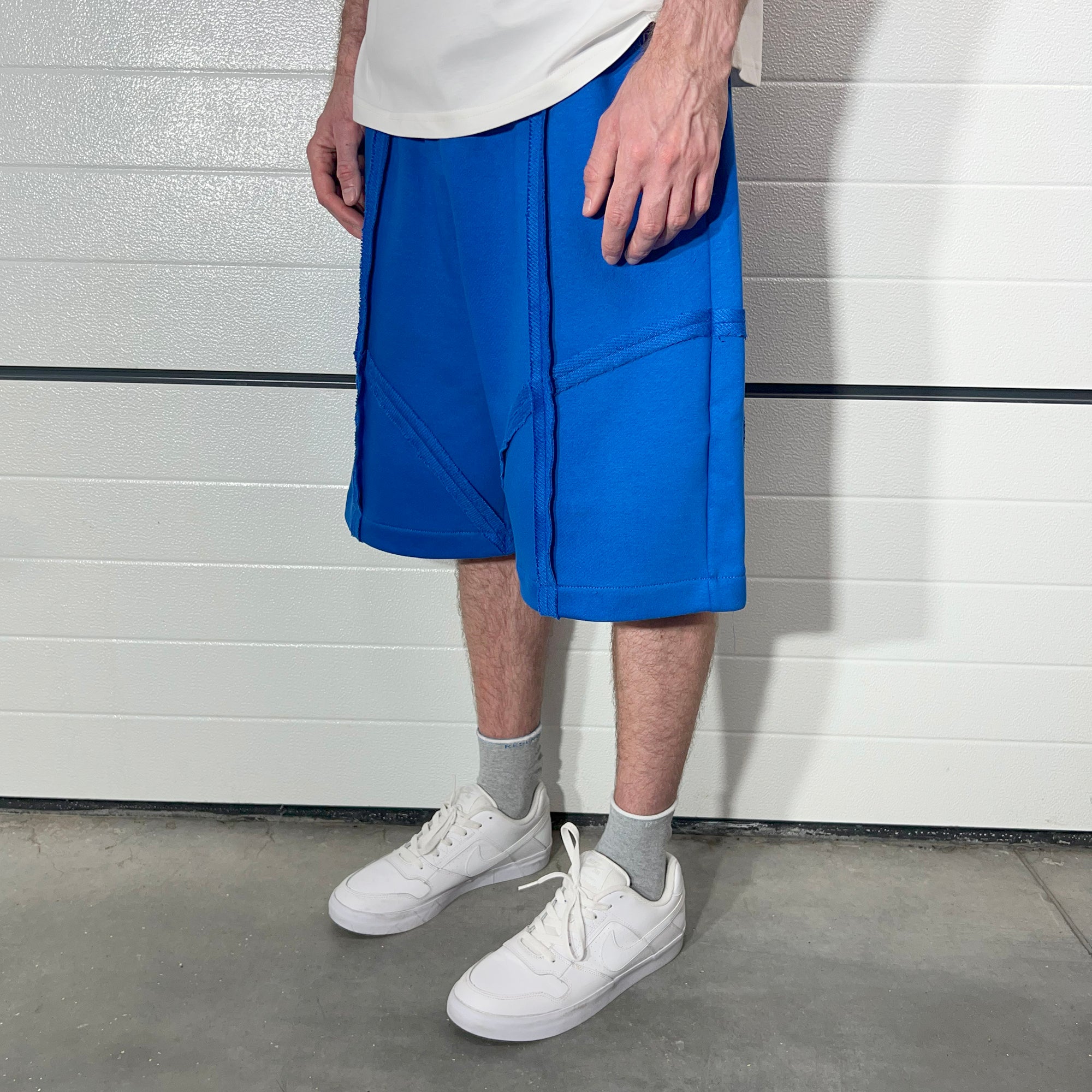 PANELS blue shorts