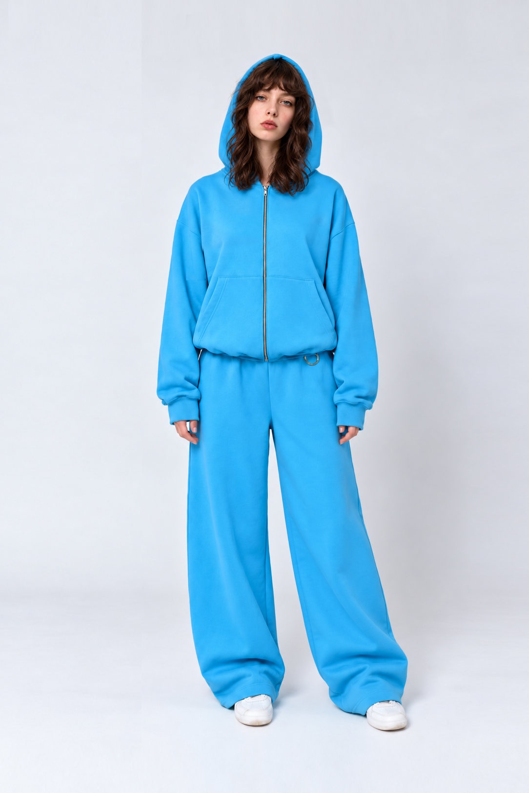 BASIC blue zipped hoodie PRE-ORDER
